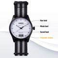 Timebot Matt Black Case Pedometer Watch - White