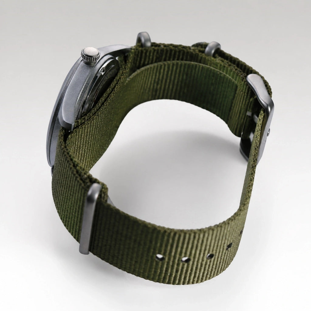 Timebot Silver Case Pedometer Watch - Green
