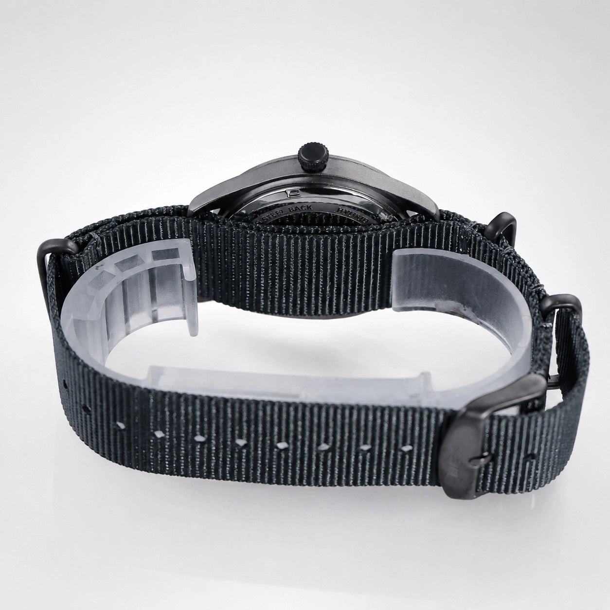 Timebot Matt Gun Case Pedometer Watch - Blue