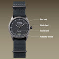 Timebot Matt Gun Case Pedometer Watch - Blue