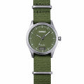 Timebot T591C4 fitness Watch with green strap and face on a white background