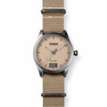 Timebot T591C6 Wristwatch with beige strap and beige dial on a white background